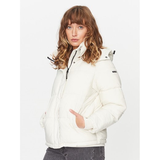 Pepe Jeans Kurtka zimowa Morgan PL402273 Biały Regular Fit ze sklepu MODIVO w kategorii Kurtki damskie - zdjęcie 182670493