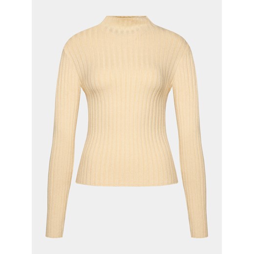 Brave Soul Sweter LK-608LLOYDOTML Beżowy Regular Fit ze sklepu MODIVO w kategorii Swetry damskie - zdjęcie 182670523