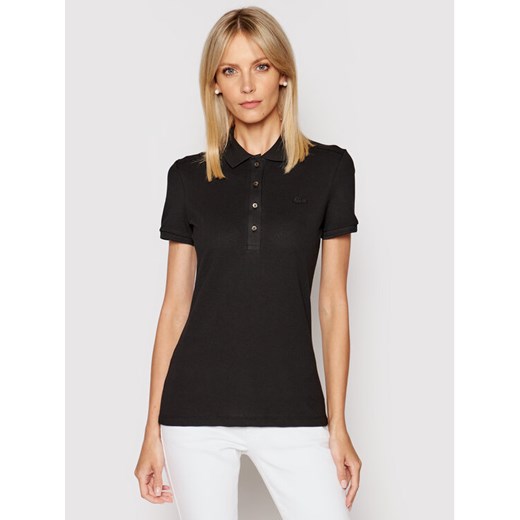 Lacoste Polo PF5462 Czarny Slim Fit ze sklepu MODIVO w kategorii Bluzki damskie - zdjęcie 182670534