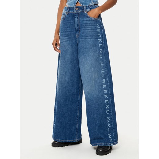 Weekend Max Mara Jeansy Lisotte 2515181091 Niebieski Wide Leg ze sklepu MODIVO w kategorii Jeansy damskie - zdjęcie 182670584