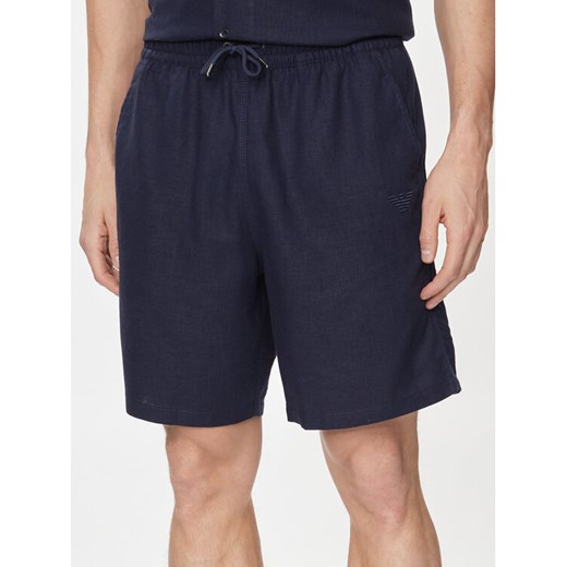 Emporio Armani Underwear Szorty materiałowe 211864 4R467 06935 Granatowy Regular Fit ze sklepu MODIVO w kategorii Spodenki męskie - zdjęcie 182670791