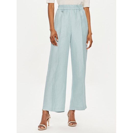Marella Spodnie materiałowe Papiro 2413131085 Niebieski Relaxed Fit ze sklepu MODIVO w kategorii Spodnie damskie - zdjęcie 182670852