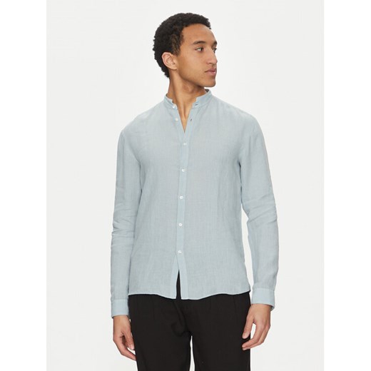 HUGO Koszula Elvory 50490740 Błękitny Slim Fit ze sklepu MODIVO w kategorii Koszule męskie - zdjęcie 182670871