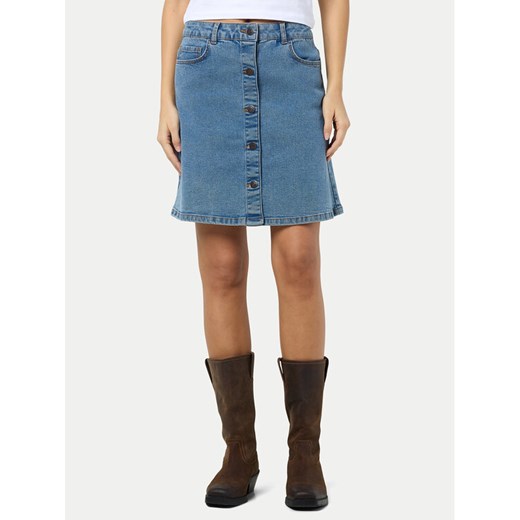 Noisy May Spódnica jeansowa Ronnie 27032521 Niebieski Regular Fit ze sklepu MODIVO w kategorii Spódnice - zdjęcie 182670894
