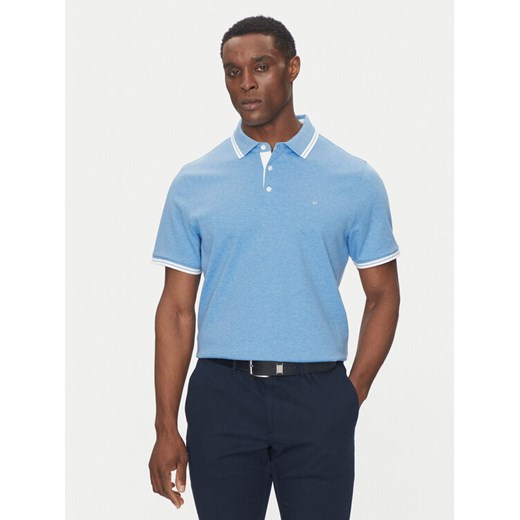 Michael Kors Polo CS2512720B Niebieski Regular Fit ze sklepu MODIVO w kategorii T-shirty męskie - zdjęcie 182670901