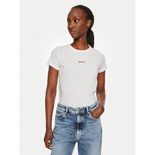 Boss T-Shirt Eventsa 50522945 Biały Regular Fit ze sklepu MODIVO w kategorii Bluzki damskie - zdjęcie 182670903