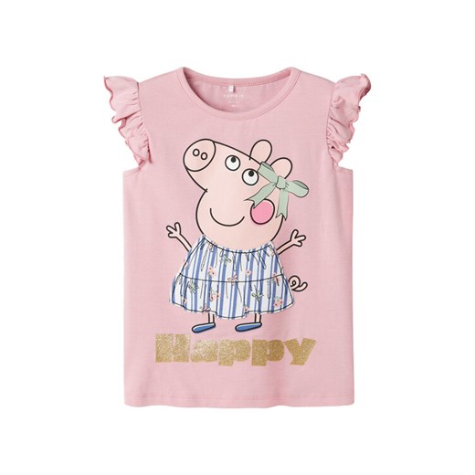NAME IT Top Peppa 13242959 Różowy Regular Fit ze sklepu MODIVO w kategorii Bluzki dziewczęce - zdjęcie 182670921