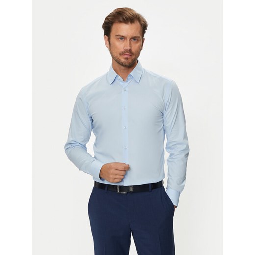 Boss Koszula H-Hank 50519859 Niebieski Slim Fit ze sklepu MODIVO w kategorii Koszule męskie - zdjęcie 182670973