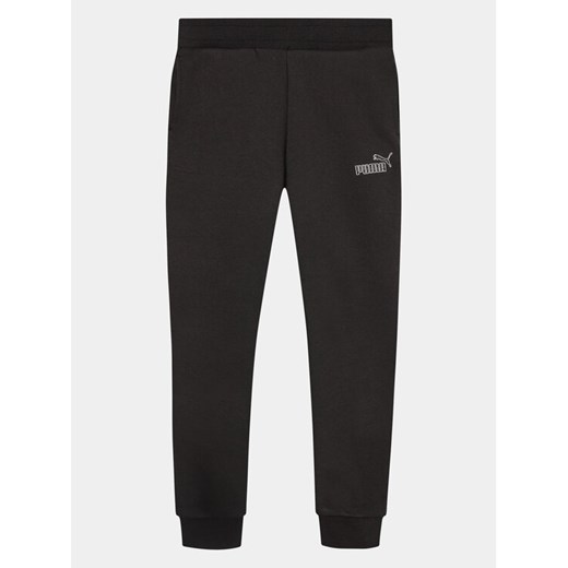 Puma Spodnie dresowe Ess+ Animal 676422 Czarny Regular Fit ze sklepu MODIVO w kategorii Spodnie chłopięce - zdjęcie 182671012