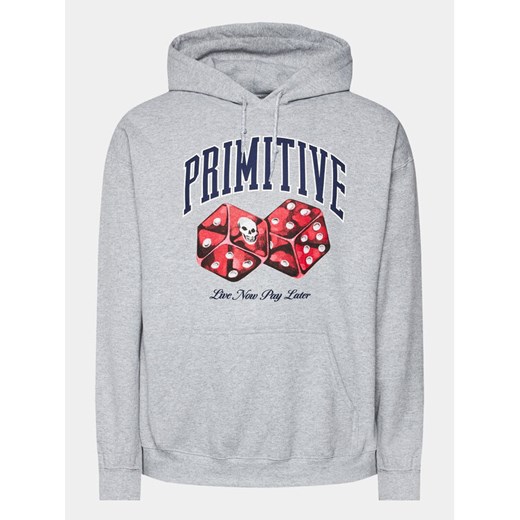 Primitive Bluza Payday PAPFA2310 Szary Regular Fit ze sklepu MODIVO w kategorii Bluzy męskie - zdjęcie 182671022