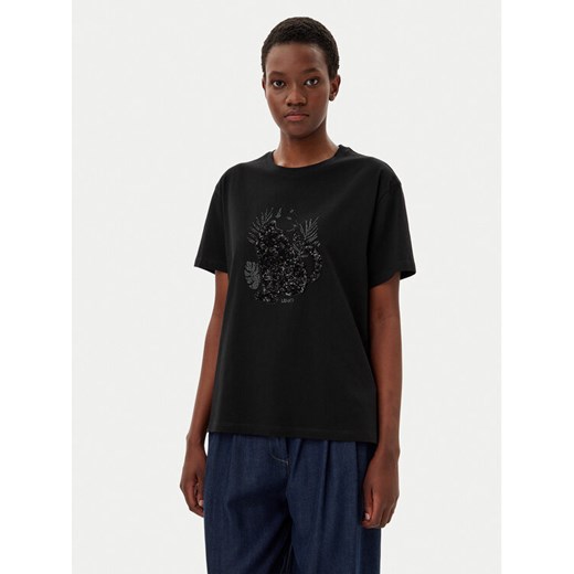 Liu Jo T-Shirt WA5230 JS904 Czarny Regular Fit ze sklepu MODIVO w kategorii Bluzki damskie - zdjęcie 182671041