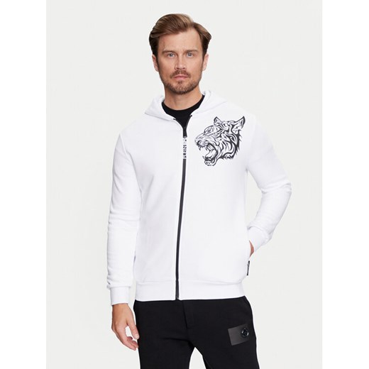 Plein Sport Bluza FADC MJB3407 STE003N Biały Regular Fit ze sklepu MODIVO w kategorii Bluzy męskie - zdjęcie 182671124
