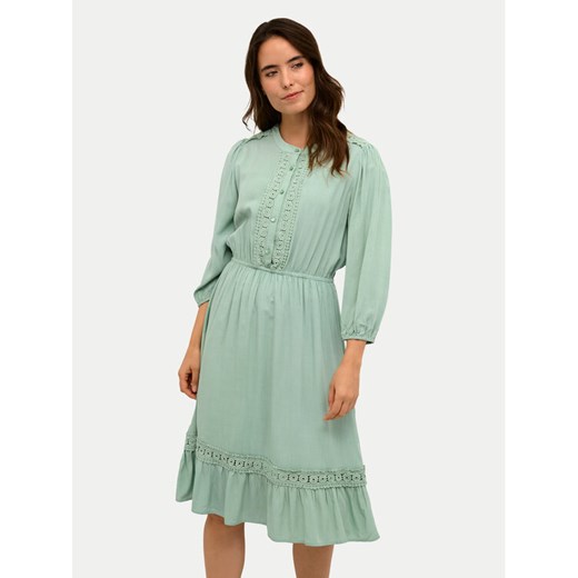 Kaffe Sukienka letnia Freya 10507544 Zielony Regular Fit ze sklepu MODIVO w kategorii Sukienki - zdjęcie 182671152
