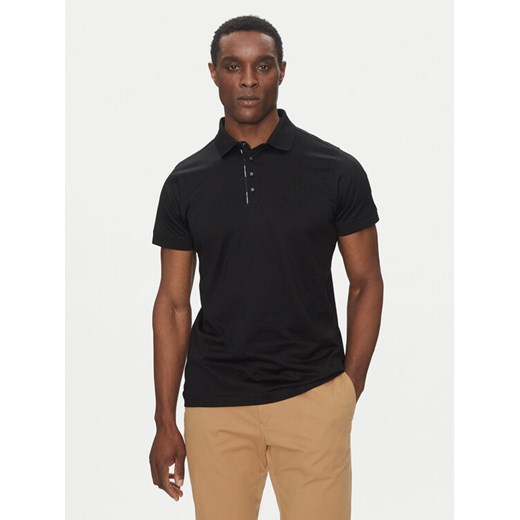KARL LAGERFELD Polo 745007 552200 Czarny Regular Fit ze sklepu MODIVO w kategorii T-shirty męskie - zdjęcie 182671173