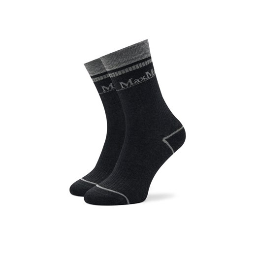 Max Mara Leisure Skarpety wysokie damskie Gabarra 2426556018 Szary ze sklepu MODIVO w kategorii Skarpetki damskie - zdjęcie 182671214