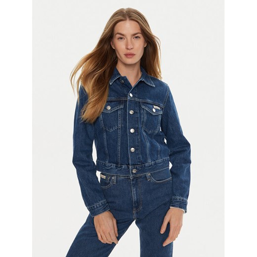 Calvin Klein Jeans Kurtka jeansowa 90's J20J224043 Niebieski Regular Fit ze sklepu MODIVO w kategorii Kurtki damskie - zdjęcie 182671230