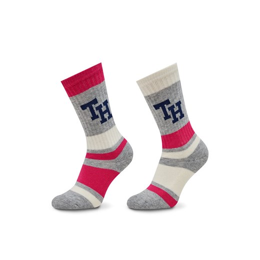 Tommy Hilfiger Zestaw 2 par wysokich skarpet dziecięcych 701224988 Kolorowy ze sklepu MODIVO w kategorii Skarpetki dziecięce - zdjęcie 182671241