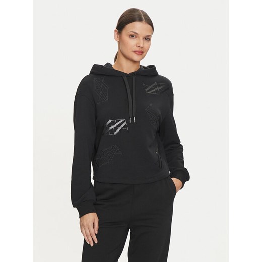 Armani Exchange Bluza 6DYM81 YJFZZ 42AQ Czarny Regular Fit ze sklepu MODIVO w kategorii Bluzy damskie - zdjęcie 182671312