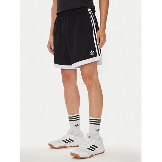 adidas Szorty sportowe Mock Eyelet IZ4800 Czarny Regular Fit ze sklepu MODIVO w kategorii Spodenki męskie - zdjęcie 182671333