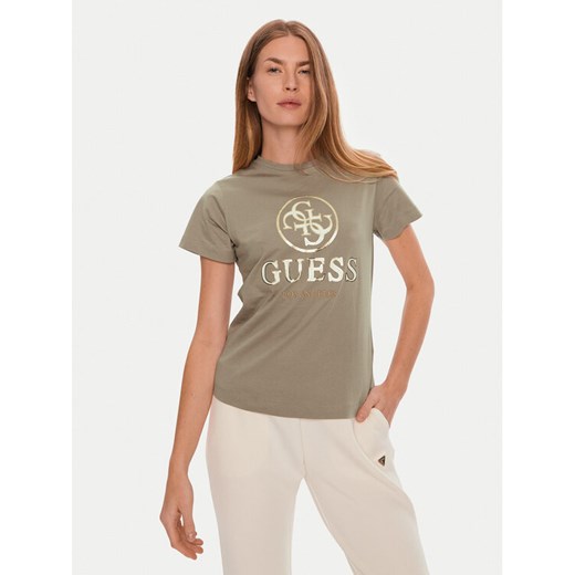 Guess T-Shirt V4BI00 I3Z14 Szary Regular Fit ze sklepu MODIVO w kategorii Bluzki damskie - zdjęcie 182671351