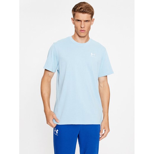 Under Armour T-Shirt Ua M Logo Emb Heavyweight Ss 1373997 Błękitny Loose Fit ze sklepu MODIVO w kategorii T-shirty męskie - zdjęcie 182671384