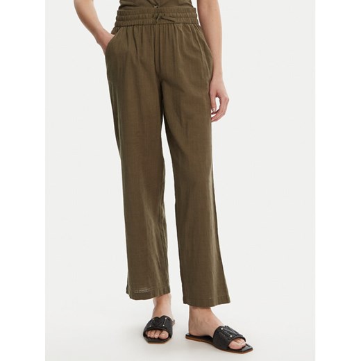 Vero Moda Spodnie materiałowe Caia 10333796 Zielony Wide Leg ze sklepu MODIVO w kategorii Spodnie damskie - zdjęcie 182671393