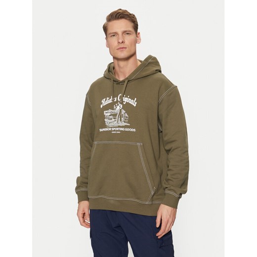 adidas Bluza Wabash JP4482 Zielony Loose Fit ze sklepu MODIVO w kategorii Bluzy męskie - zdjęcie 182671404