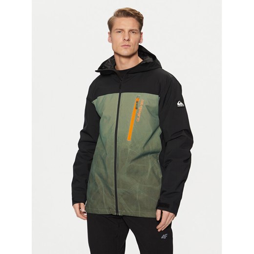 Quiksilver Kurtka narciarska Morton EQYTJ03458 Zielony Modern Fit ze sklepu MODIVO w kategorii Kurtki męskie - zdjęcie 182671460
