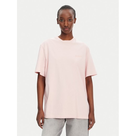 ROTATE T-Shirt 1124451011 Różowy Oversize ze sklepu MODIVO w kategorii Bluzki damskie - zdjęcie 182671471