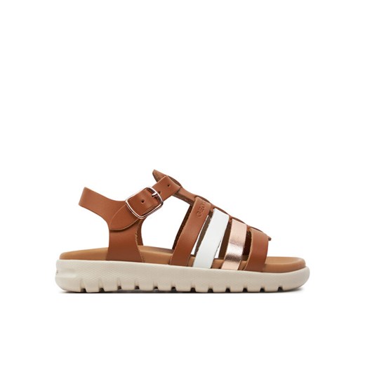 Geox Sandały J Sandal Soleima Gir J35GSB 043CF C6A7F M Brązowy ze sklepu MODIVO w kategorii Sandały dziecięce - zdjęcie 182671474