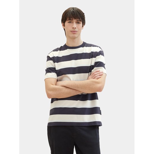 Tom Tailor Denim T-Shirt 1040844 Beżowy Relaxed Fit ze sklepu MODIVO w kategorii T-shirty męskie - zdjęcie 182671491