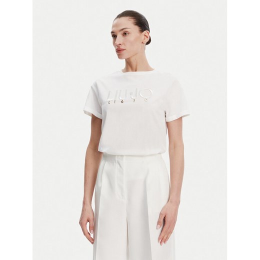 Liu Jo T-Shirt WA5007 JS923 Biały Relaxed Fit ze sklepu MODIVO w kategorii Bluzki damskie - zdjęcie 182671520
