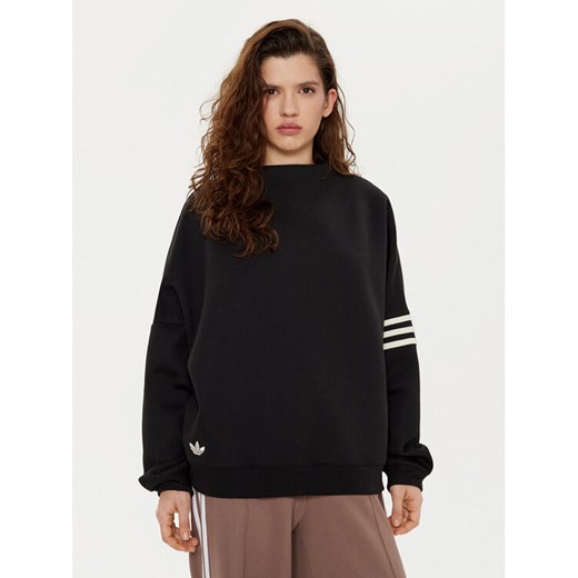 adidas Bluza Neuclassics JI8520 Czarny Oversize ze sklepu MODIVO w kategorii Bluzy damskie - zdjęcie 182671541