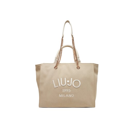 Liu Jo Torebka L Tote AA5004 T6948 Beżowy ze sklepu MODIVO w kategorii Torby Shopper bag - zdjęcie 182671653
