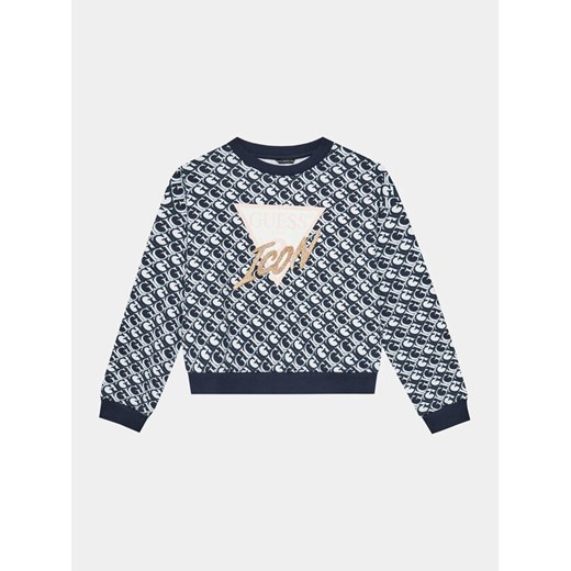 Guess Bluza J4RQ00 KA6R3 Granatowy Regular Fit ze sklepu MODIVO w kategorii Bluzy chłopięce - zdjęcie 182671691