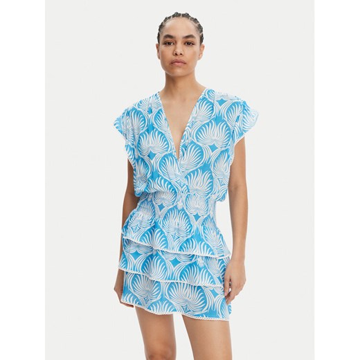 Melissa Odabash Sukienka letnia Jess Niebieski Regular Fit ze sklepu MODIVO w kategorii Sukienki - zdjęcie 182671800