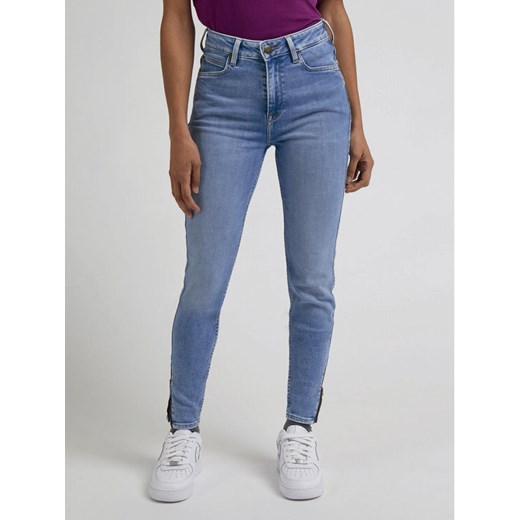 Lee Jeansy Scarlett L31BGUB43 112330554 Niebieski Skinny Fit ze sklepu MODIVO w kategorii Jeansy damskie - zdjęcie 182671804