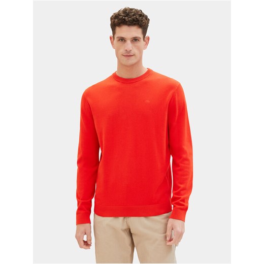 Tom Tailor Sweter 1039810 Czerwony Regular Fit ze sklepu MODIVO w kategorii Swetry męskie - zdjęcie 182671944