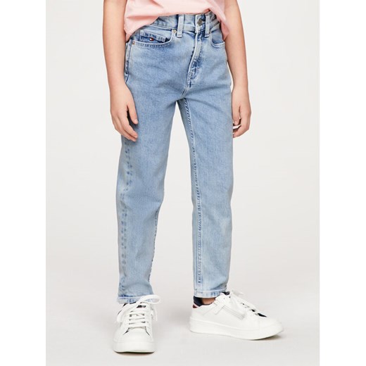 Tommy Hilfiger Jeansy KG0KG07841 Niebieski Tapered Fit ze sklepu MODIVO w kategorii Spodnie dziewczęce - zdjęcie 182671950