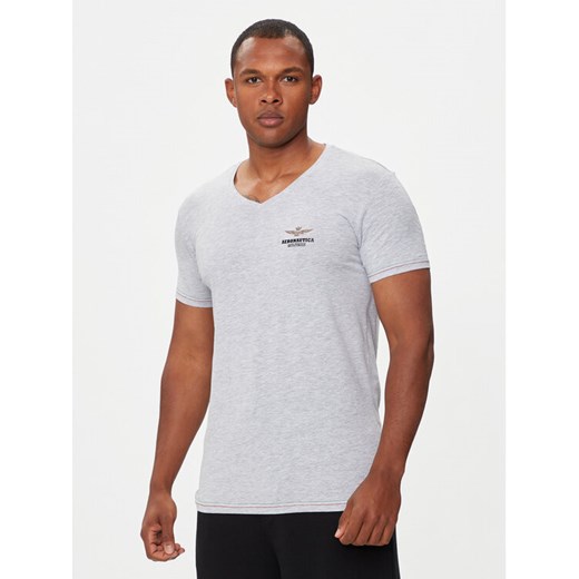 Aeronautica Militare T-Shirt AM1UTI004 Szary Regular Fit ze sklepu MODIVO w kategorii T-shirty męskie - zdjęcie 182671974