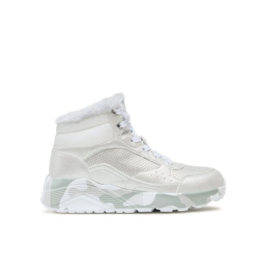 Skechers Sneakersy Uno Lite Camo Dazzle 310485L/SLGY Srebrny ze sklepu MODIVO w kategorii Buty sportowe dziecięce - zdjęcie 182671990