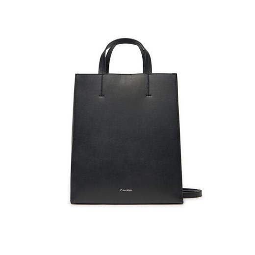 Calvin Klein Torebka Line Lthr Mini Tote 32 LV04F3002G Czarny ze sklepu MODIVO w kategorii Torebki damskie - zdjęcie 182672013