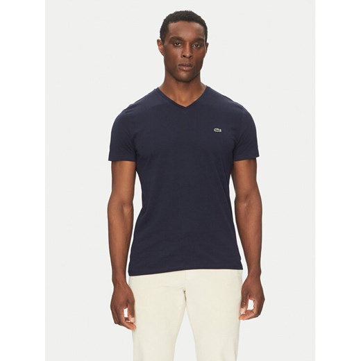 Lacoste T-Shirt TH6710 Granatowy Regular Fit ze sklepu MODIVO w kategorii T-shirty męskie - zdjęcie 182672014