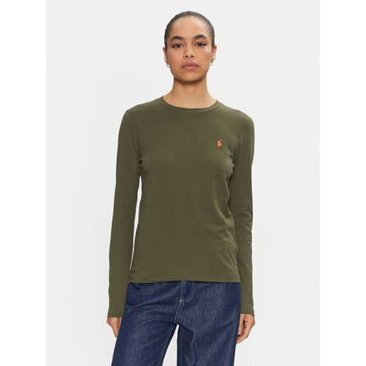 Polo Ralph Lauren Bluzka 211898699031 Zielony Regular Fit ze sklepu MODIVO w kategorii Bluzki damskie - zdjęcie 182672113