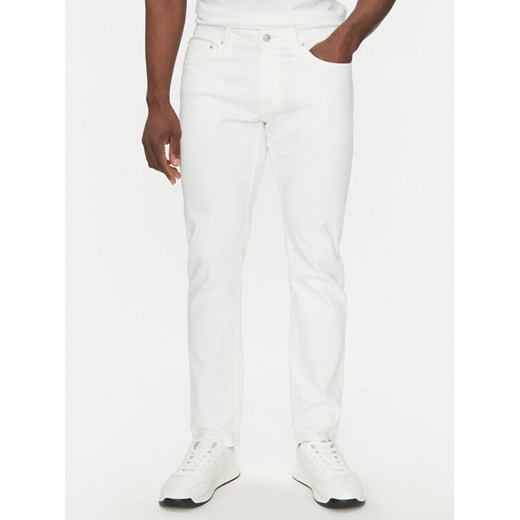 Hechter Paris Jeansy 26050 151363 Biały Slim Fit ze sklepu MODIVO w kategorii Jeansy męskie - zdjęcie 182672130
