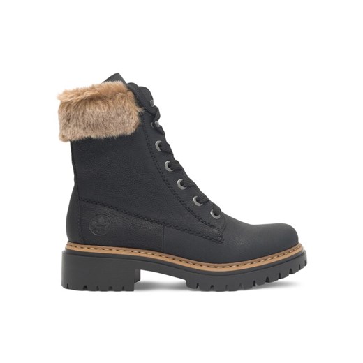 Rieker Botki 72630-00 Czarny ze sklepu MODIVO w kategorii Workery damskie - zdjęcie 182672173