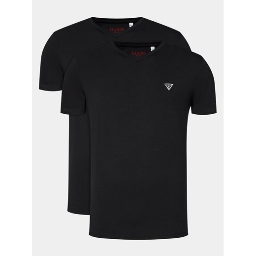 Guess Komplet 2 t-shirtów Caleb U97G03 KCD31 Czarny Regular Fit ze sklepu MODIVO w kategorii T-shirty męskie - zdjęcie 182672181