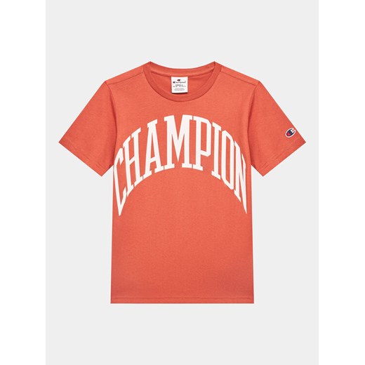 Champion T-Shirt 306362 Brązowy Regular Fit ze sklepu MODIVO w kategorii T-shirty chłopięce - zdjęcie 182672254