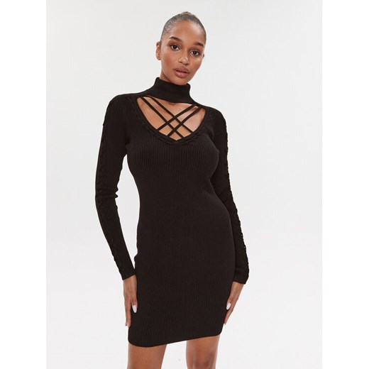 Guess Sukienka dzianinowa W3BK0W Z2YJ2 Czarny Slim Fit ze sklepu MODIVO w kategorii Sukienki - zdjęcie 182672302