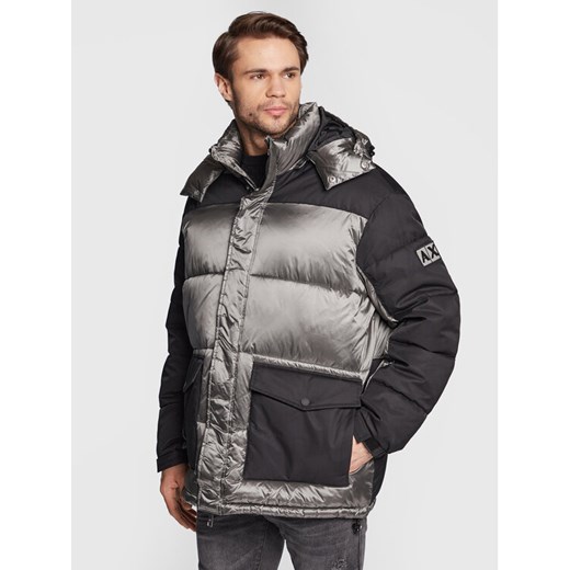 Armani Exchange Kurtka zimowa 6LZK34 ZNWHZ 7900 Szary Regular Fit ze sklepu MODIVO w kategorii Kurtki męskie - zdjęcie 182672303